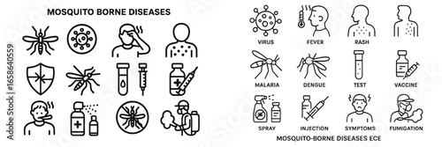 Understanding mosquito borne diseases and preventive measures through health icons and illustrations in public awareness campaign
