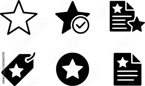 Star icons for rating and marking favorite