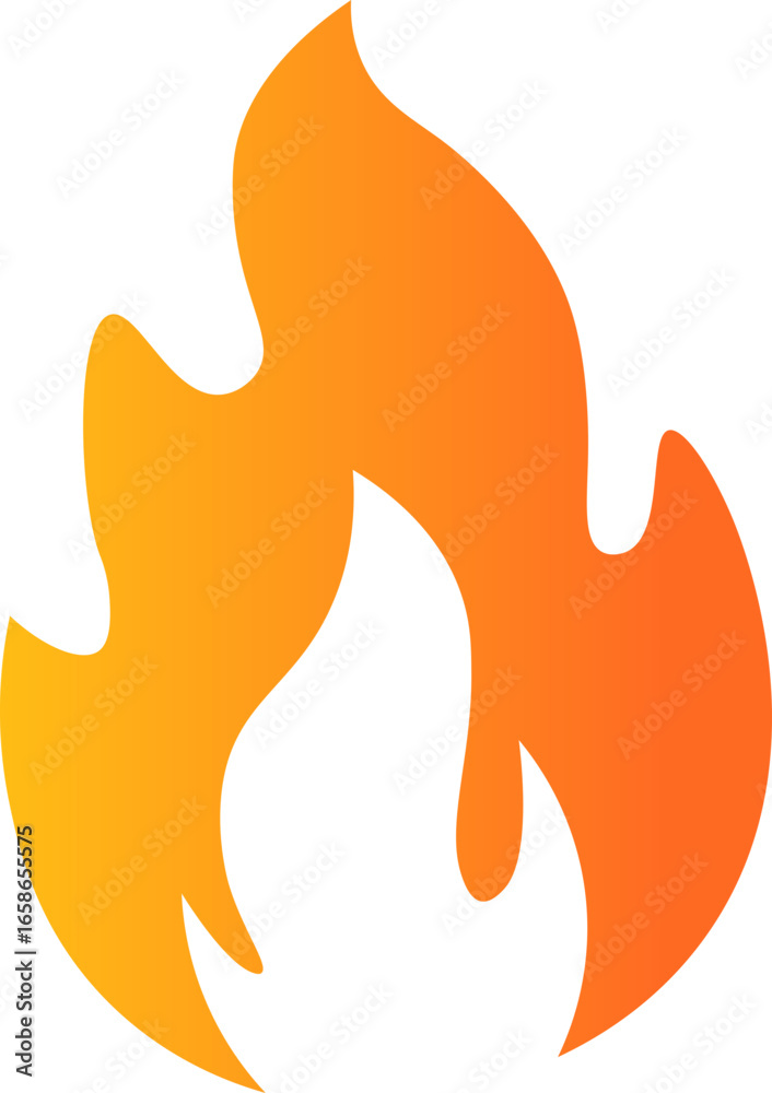 Obraz premium Flame Icons, Flame Vector Icon. Simple flat burning fire silhouette collection. Hot energy symbol for graphic design, Vector Illustration