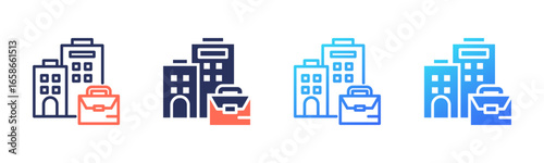 Business icon sheet multi style collection