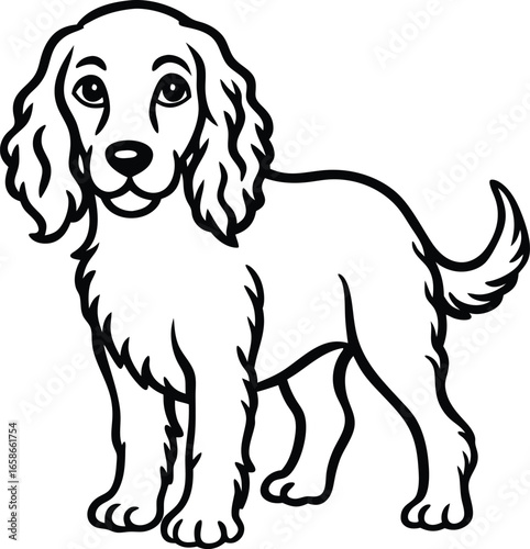 Playful Colorful Irish Setter Puppy Art Elegant Dog Illustration Cute Cartoon Vector, Colorful Irish Setter Puppy Illustration, Elegant Cartoon Dog Vector, Playful Puppy Cartoon Art