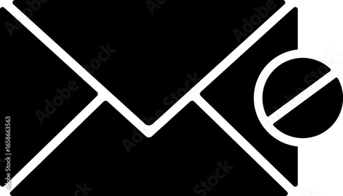 Spam icon, spam icon – unwanted email, junk mail, email threat, inbox protection symbol, spam, email spam