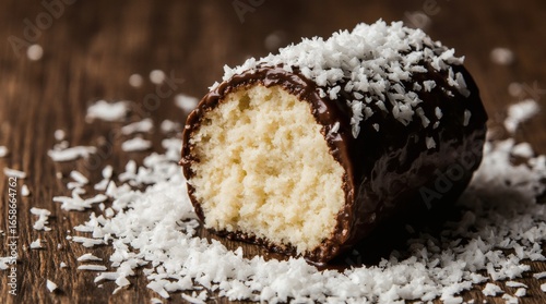 Lamingtons australian sponge cake with coconut
