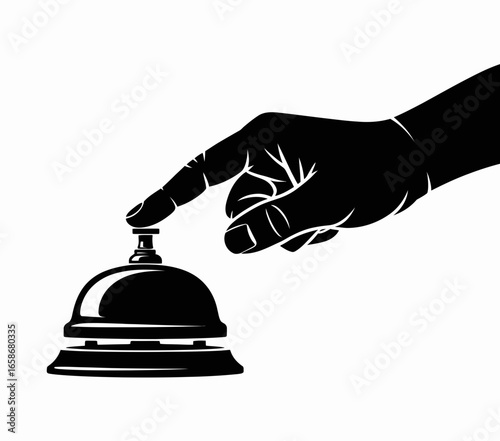 hand holding a bell