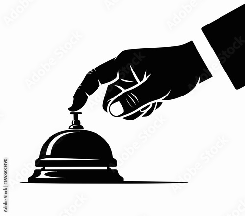 hand holding a bell