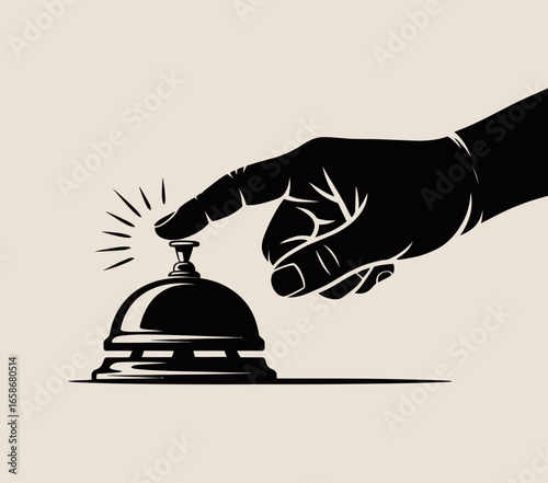 hand holding a bell