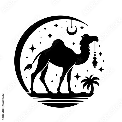 camel isolated on white