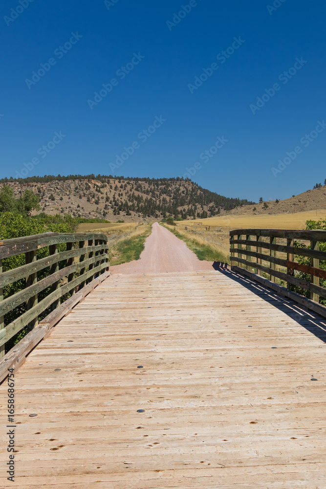 Fototapeta premium Bridge on the George S. Mickelson trail, South Dakota