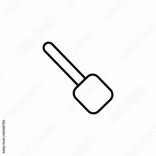cooking spatula tool  icon sign vector