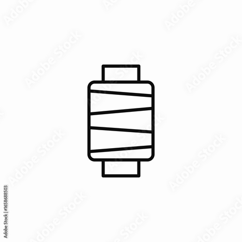 spool of thread  icon sign vector