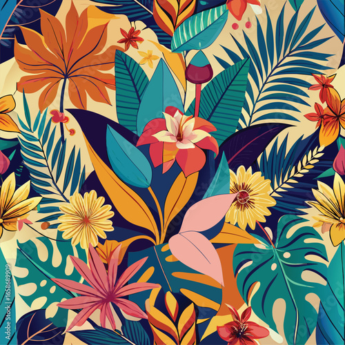 Tropical Floral Pattern