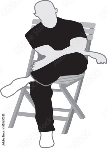 RELAXATION  SUR UNE CHAISE.eps