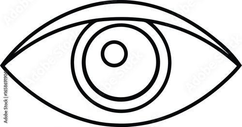 Intraocular Lens Flat Lay Ophthalmology Surgical Implant on White Background Vector Illustration