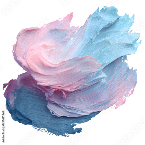 Watercolor Pastel Smudge with Soft Edges – Isolated Transparent Background Texture