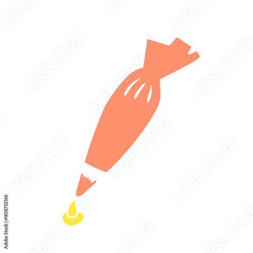 cake piping bag vector