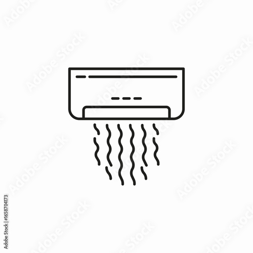 air conditioner unit icon sign vector