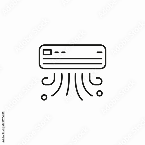 air cooling system  icon sign vector