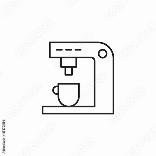 coffee maker machine icon sign vector