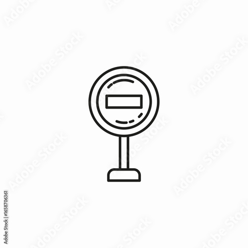 no entry sign icon sign vector