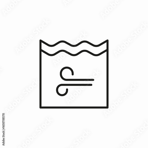 wind air current icon sign vector