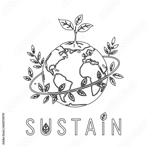 ecology concept design vector 