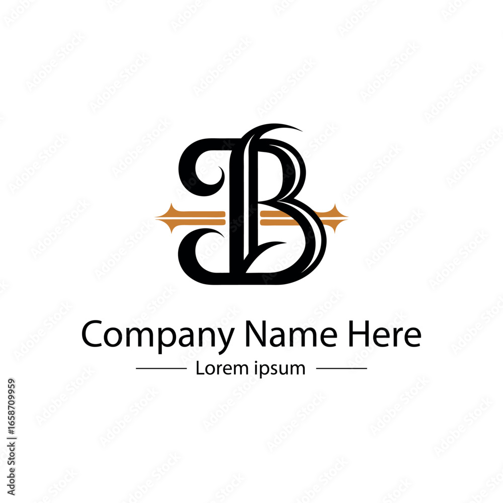 Fototapeta premium Minimalist and modern Letter mark logo design for professional business