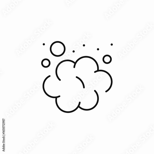 bubbles and soap icon sign vector
