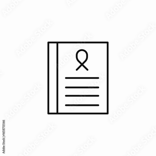 health care book icon sign vector