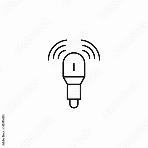 ultrasound probe scan icon sign vector