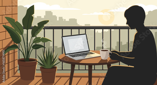 business woman working on laptop in office