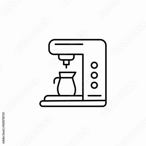 coffee maker icon sign vector