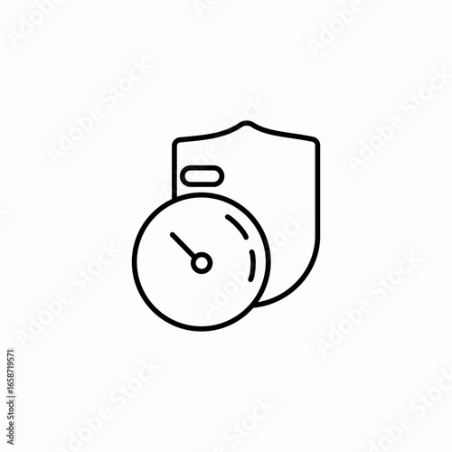 speed of protection icon sign vector