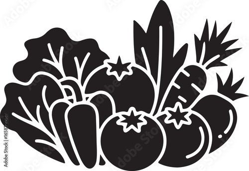 Healthy Organic Vegetable Illustration 