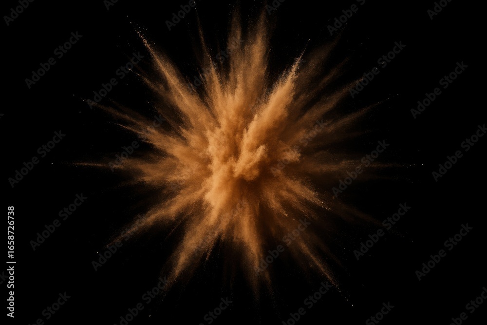 custom made wallpaper toronto digitalExplosion of vibrant orange and purple powder against a dark backdrop creating a dynamic abstract burst of energy illustration