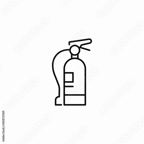 fire extinguisher icon icon sign vector