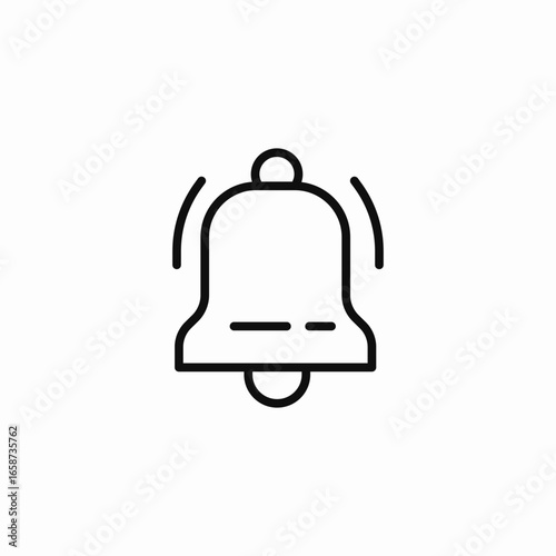 ringing notification bell  icon sign vector