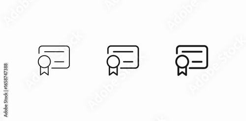 document with medal icon sign vector