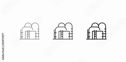 storage tank silo icon sign vector