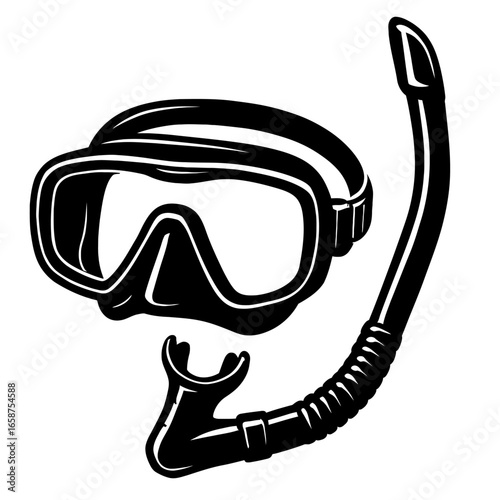 A Classic Snorkeling Or Scuba Diving Set