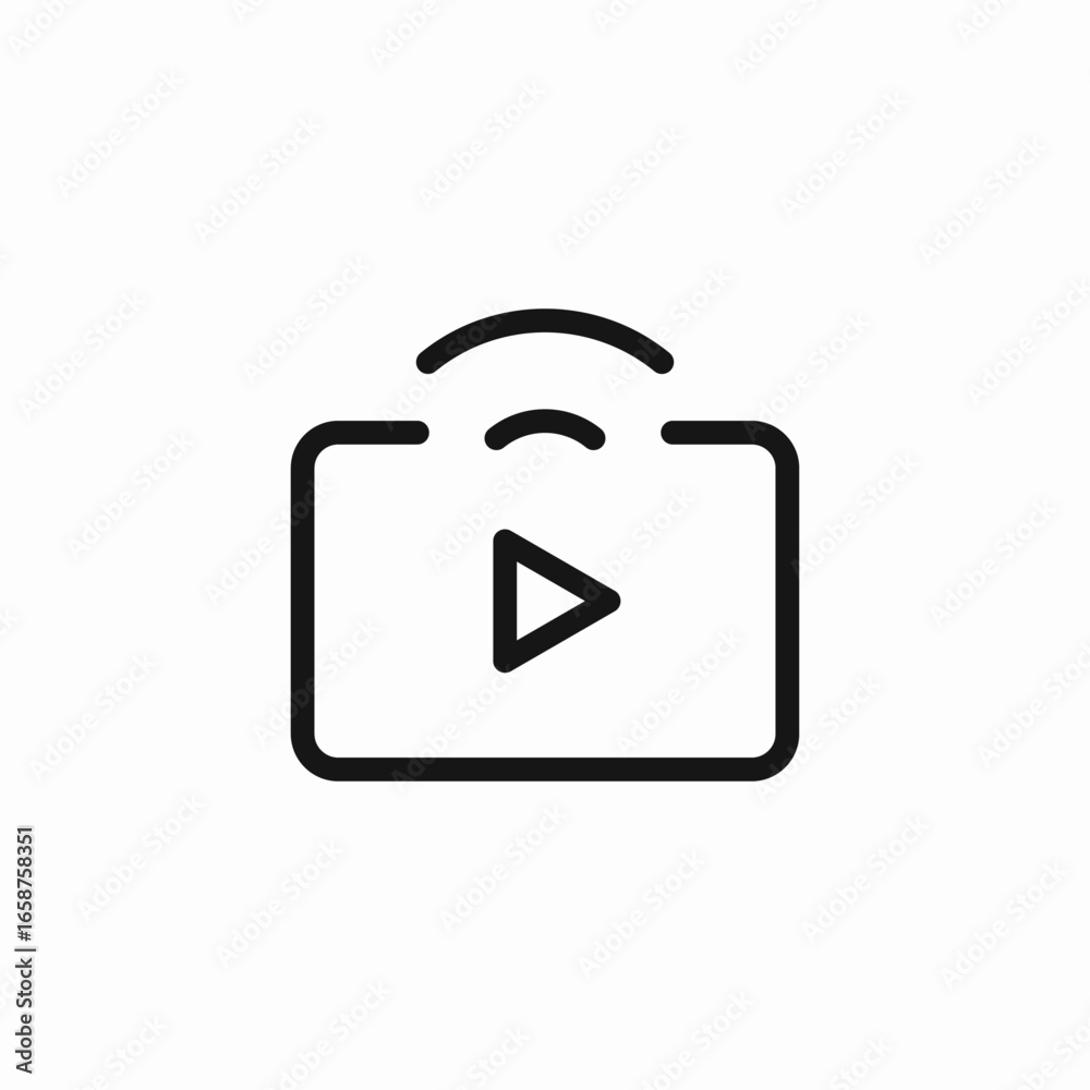 media streaming icon icon sign vector media streaming icon icon sign vector