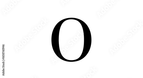 Elegant black capital letter O with a classic serif typeface and variable stroke width.