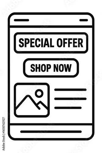 E-commerce Promotion on a Mobile Device