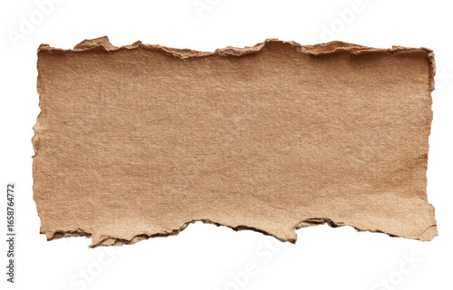 Wallpaper Mural Rectangular piece of torn cardboard.  Beige colored, textured, and showing uneven edges Torontodigital.ca