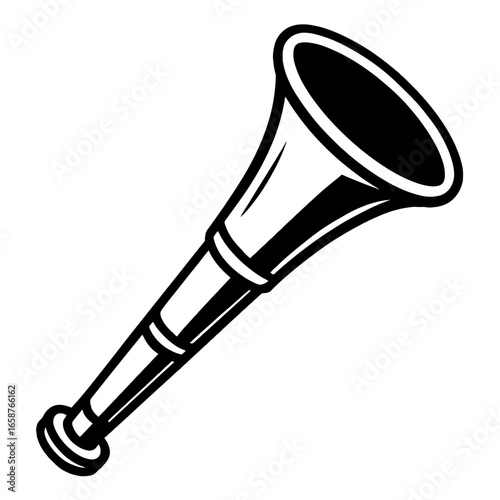 Hand Drawn Spyglass Telescope - Equipment for Exploration and Discovery
