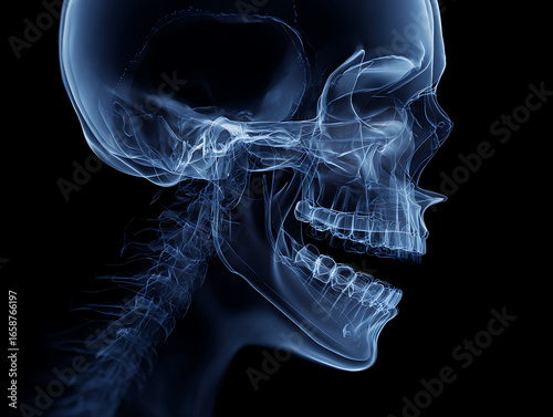 x ray of human skull