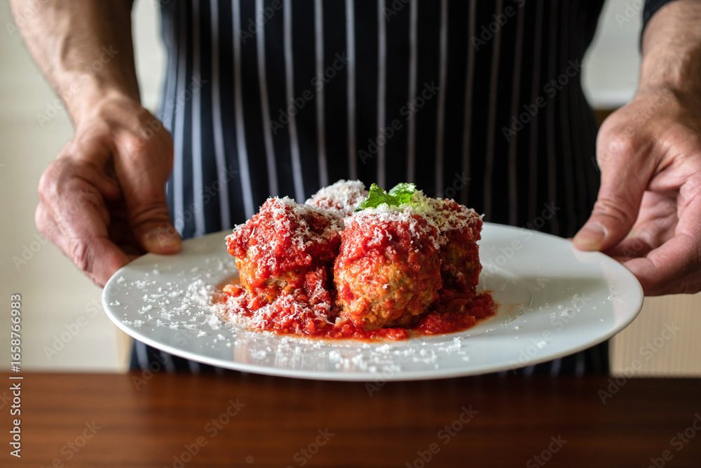 custom made wallpaper toronto digitalMeatballs with Tomato Sauce and Cheese