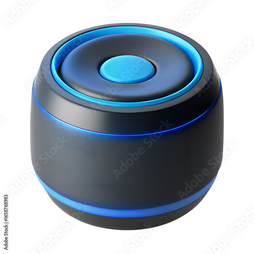 Voice Assistant Device – 3D AI Smart Speaker Icon