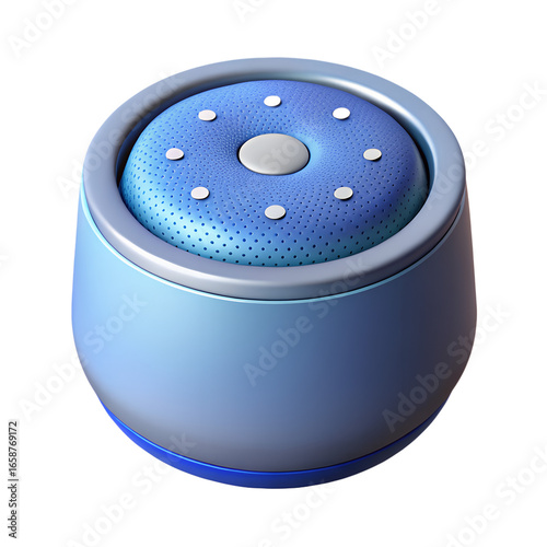 3D Smart Speaker Icon – Voice Assistant Technology Illustration