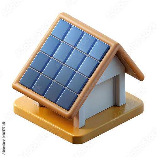 Photovoltaic Solar Energy 3D Icon Pack – Sustainable and Eco-Friendly