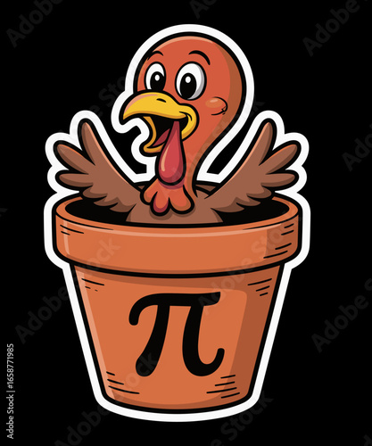 Turkey Pot Pie Funny Math Thanksgiving Turkey Pot Pi